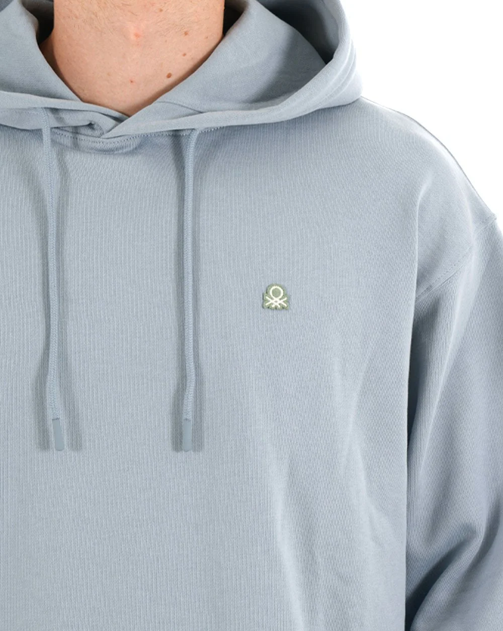 Benetton Overhead Hoody Soft Blue - Image 2