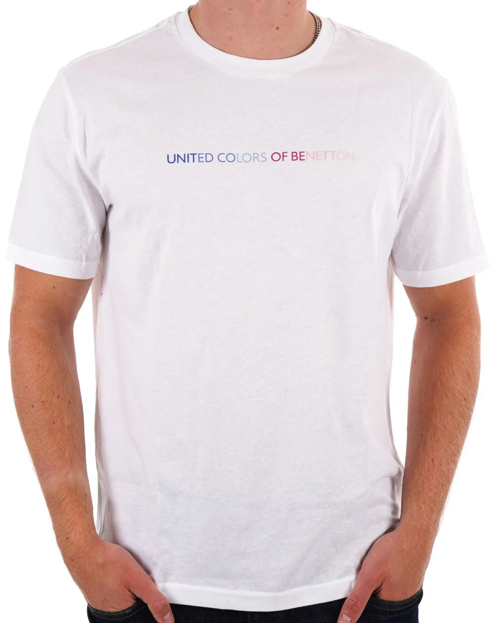 Benetton Pastels Logo T-shirt White