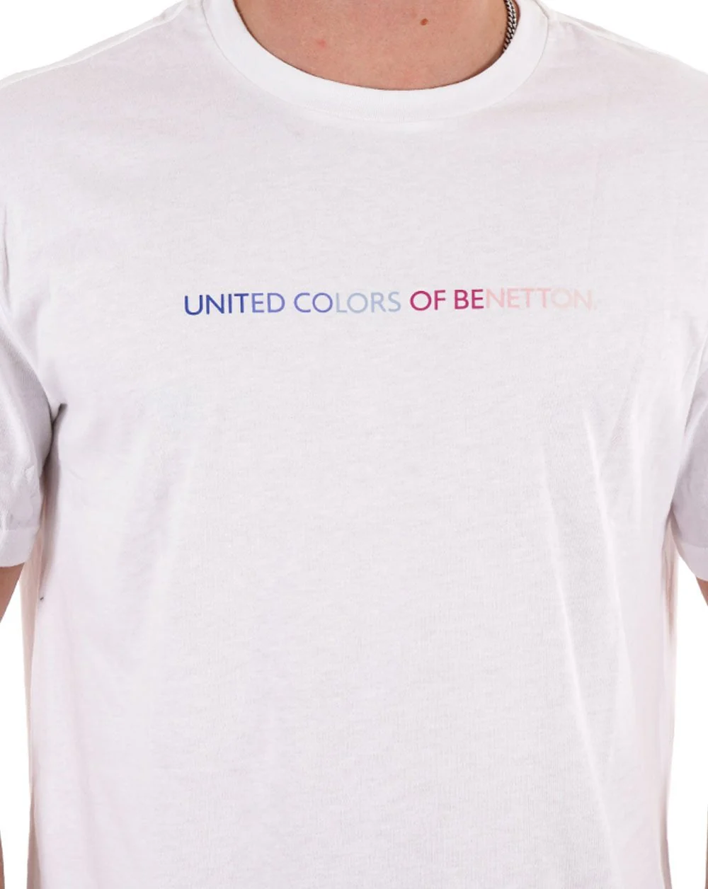 Benetton Pastels Logo T-shirt White - Image 2