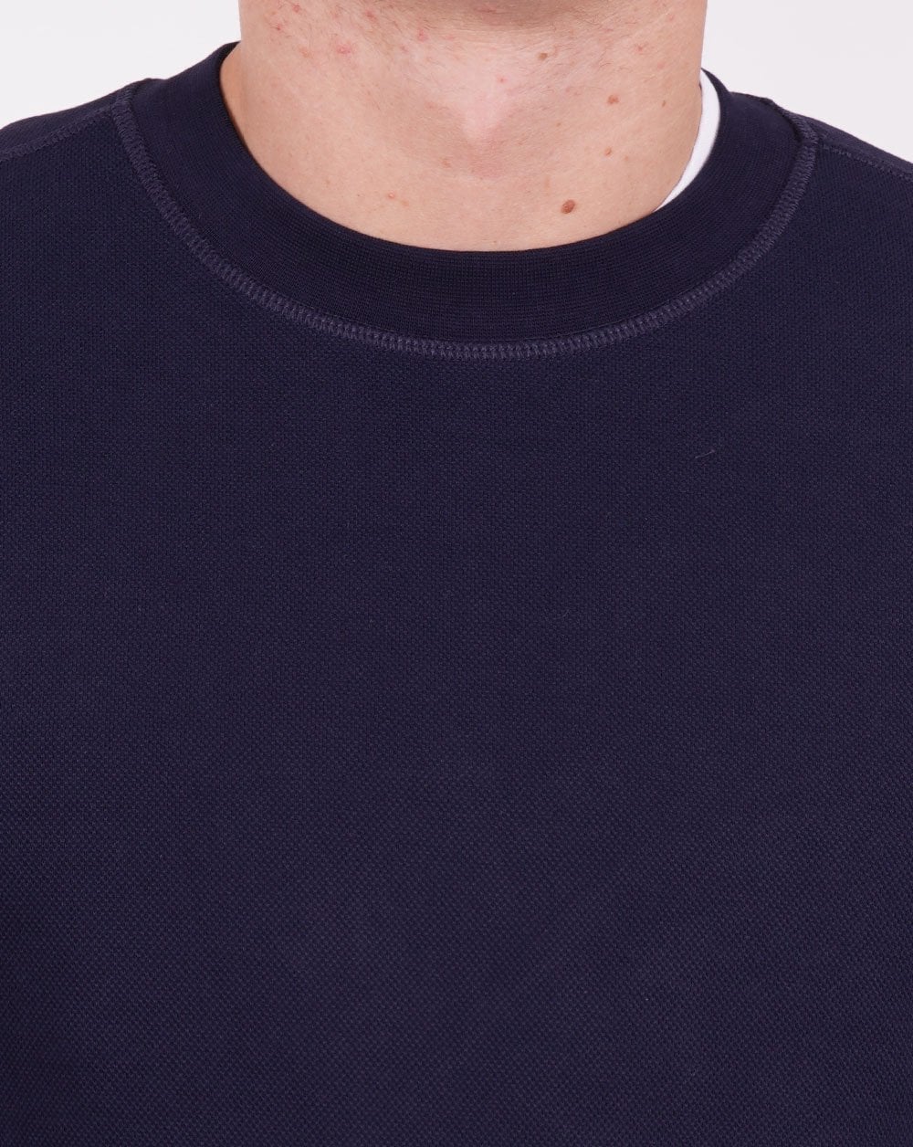 Benetton Pique Sweatshirt Navy - Image 2