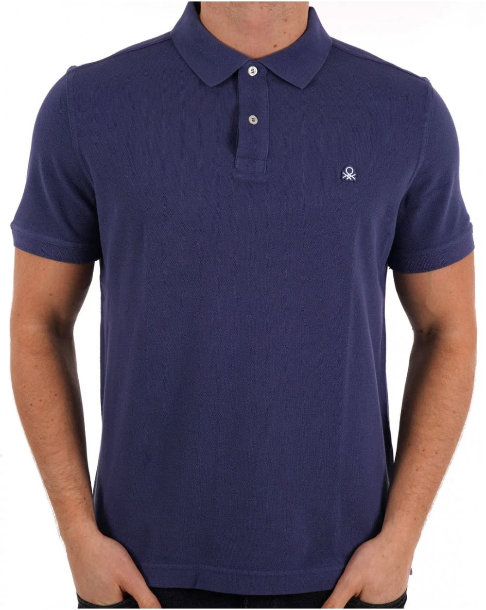 Benetton Polo Shirt Dark Blue
