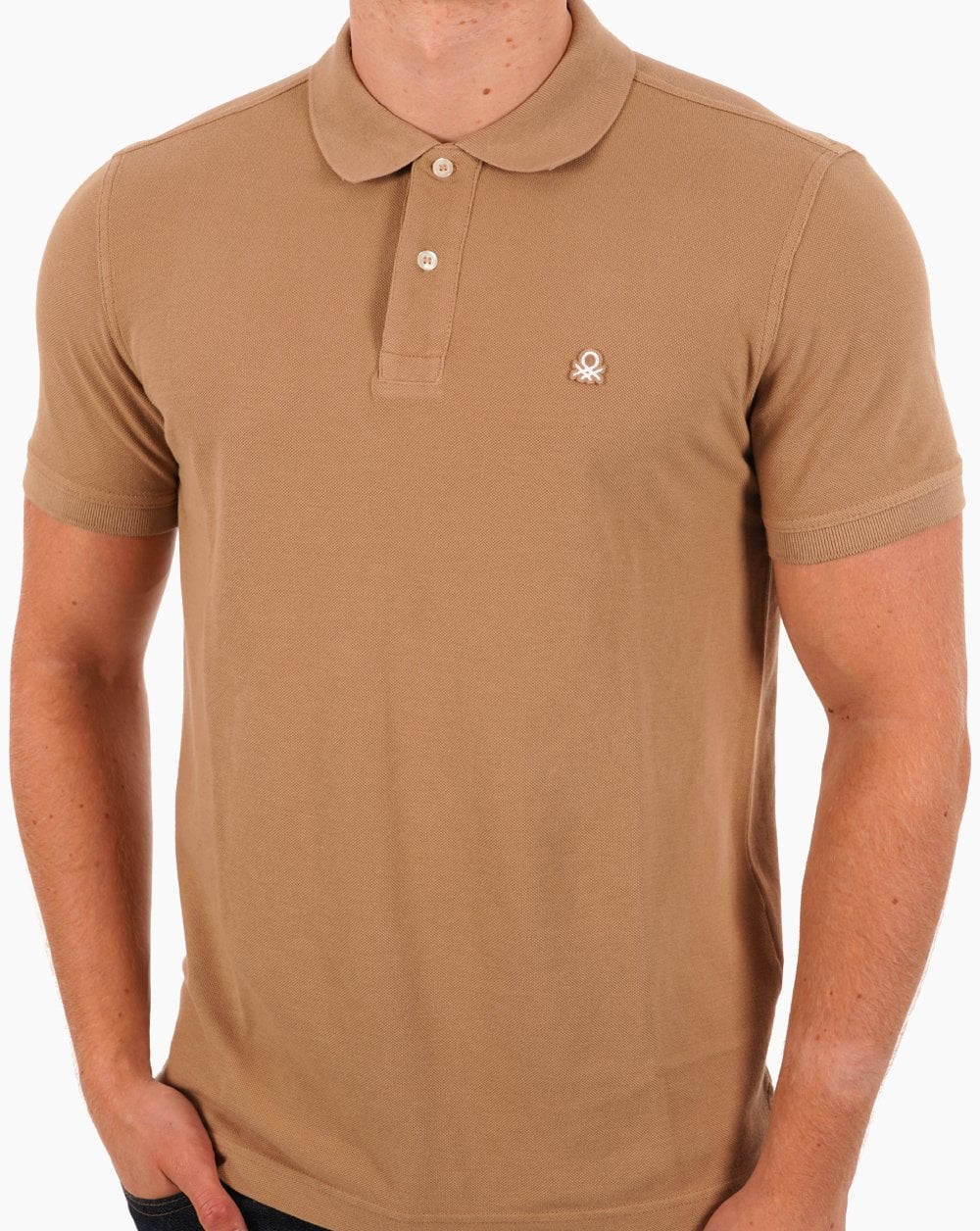 Benetton Polo Shirt DK Sand