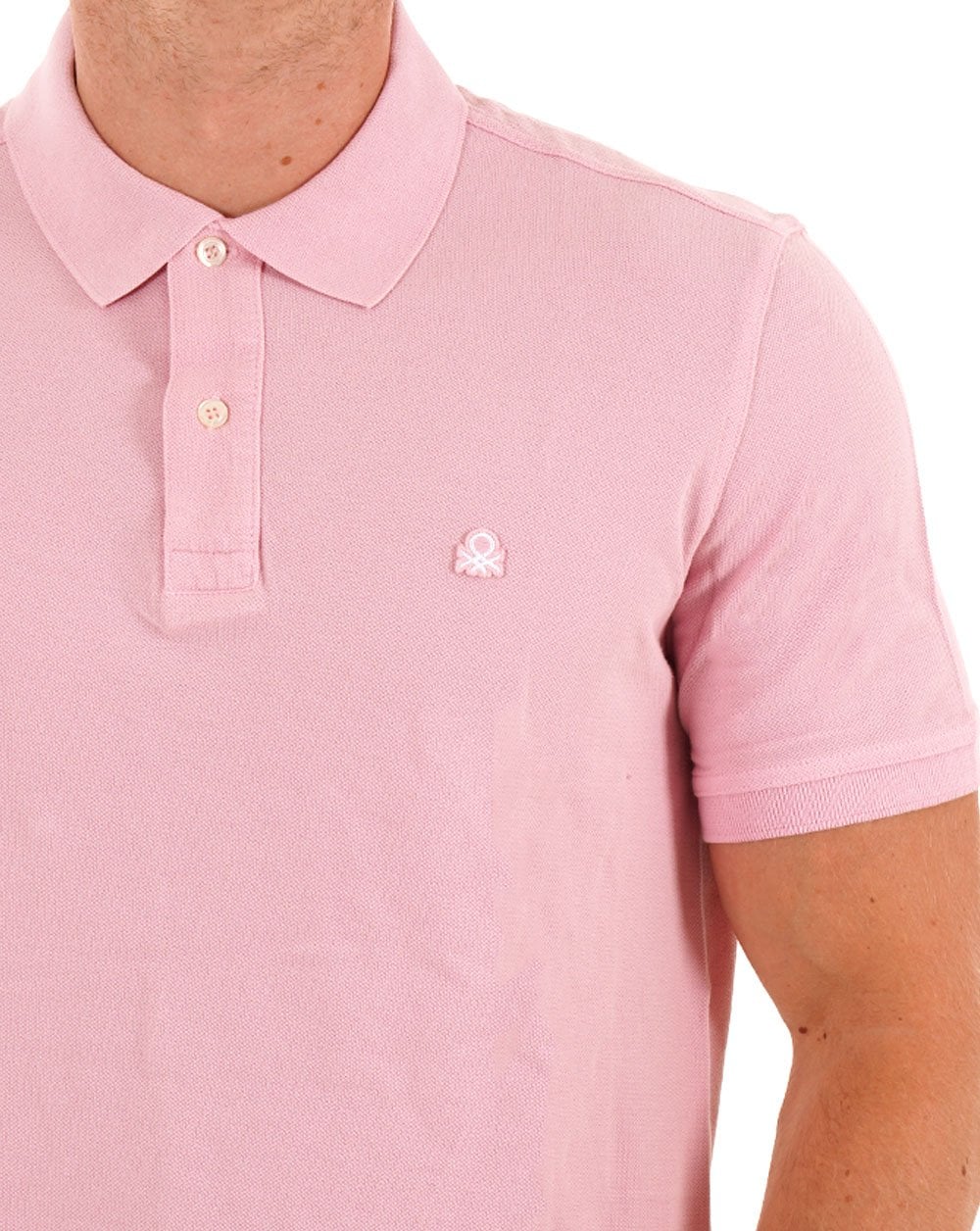 Benetton Polo Shirt Light Pink - Image 2