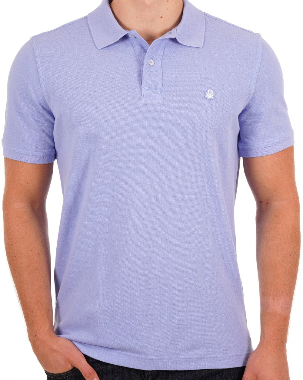 Benetton Polo Shirt Lilac - Image 3