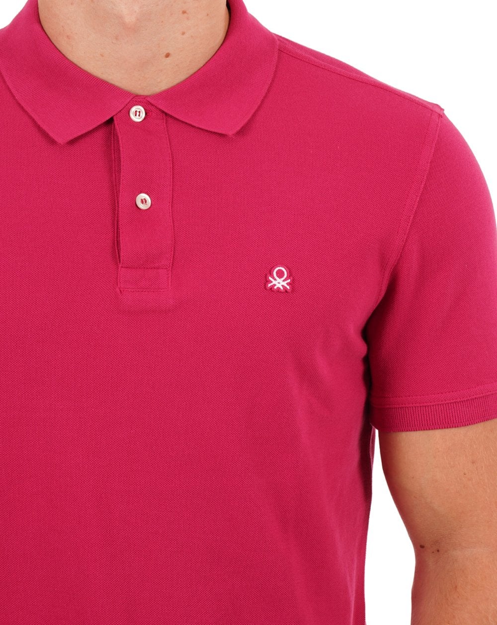 Benetton Polo Shirt Magenta - Image 2