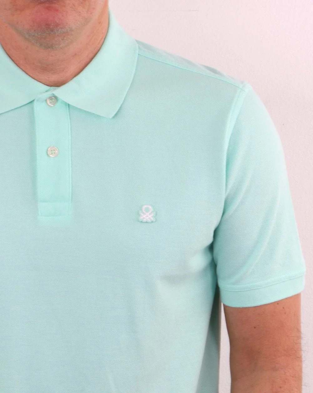 Benetton Polo Shirt Mint - Image 2