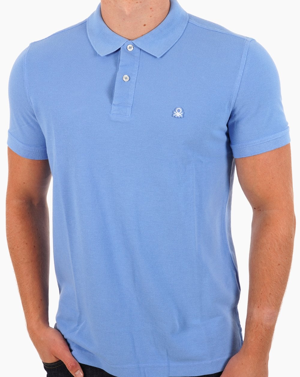 Benetton Polo Shirt Ocean - Image 3