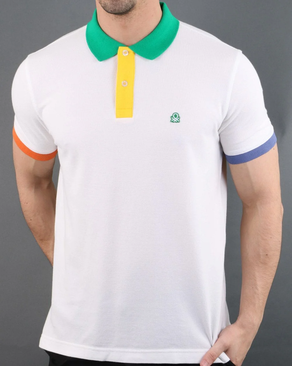 Benetton Polo Shirt Off White - Image 4