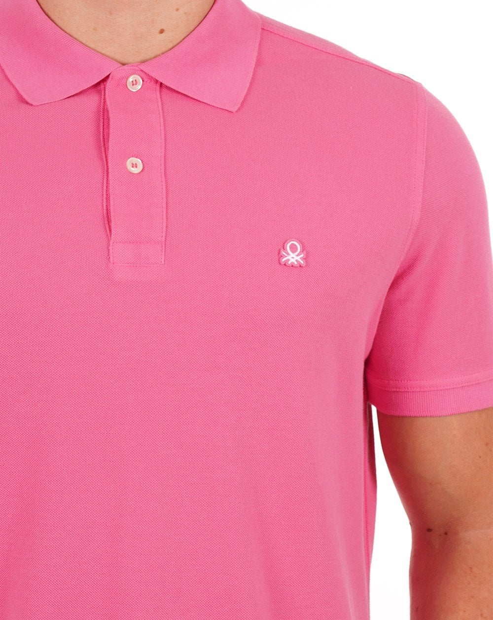 Benetton Polo Shirt Pink - Image 2