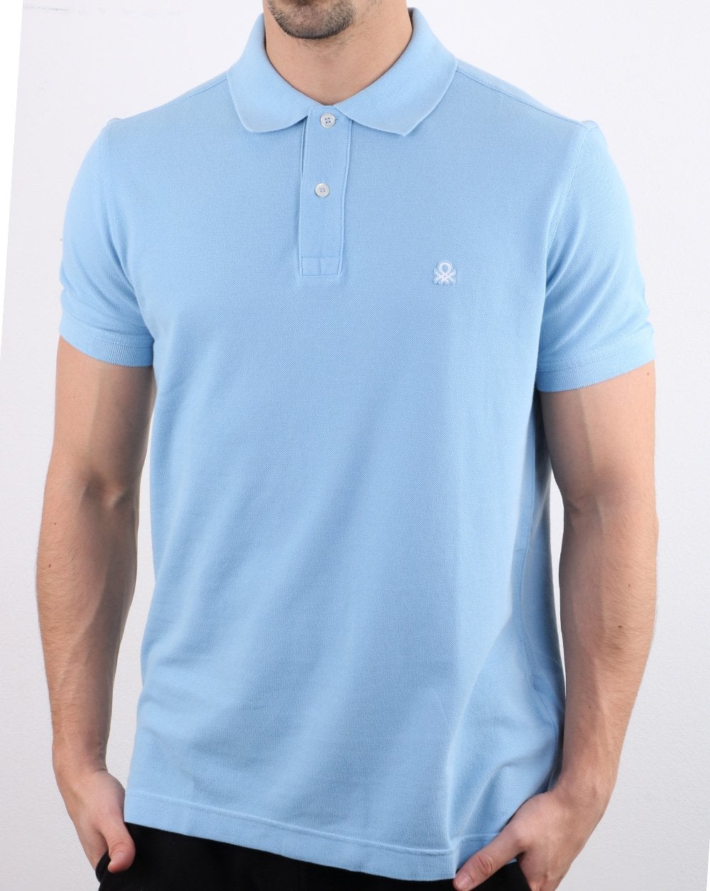 Benetton Polo Shirt Sky Blue