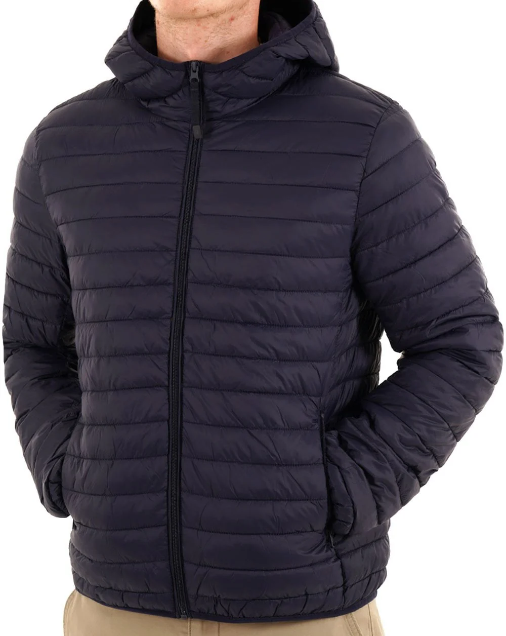 Benetton Puffer Jacket Navy - Image 2