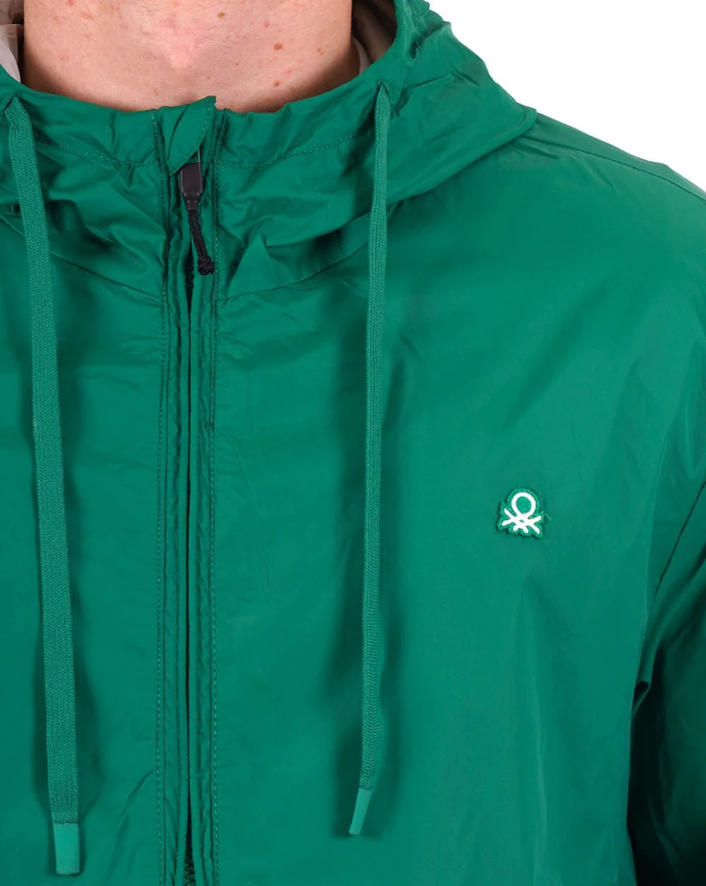Benetton Rain Defender Jacket Green - Image 2