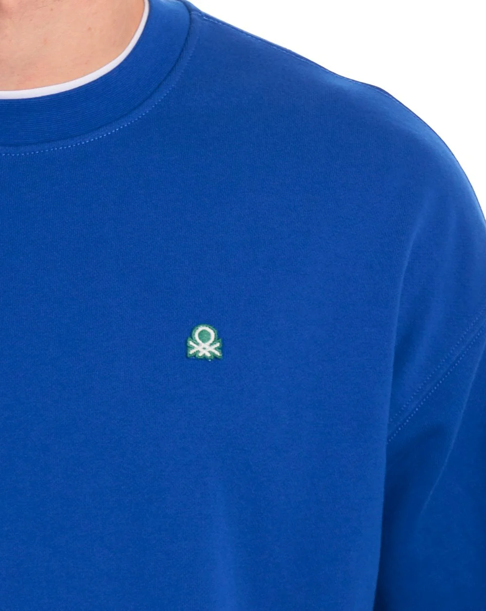 Benetton Logo Sweatshirt Royal Blue - Image 3