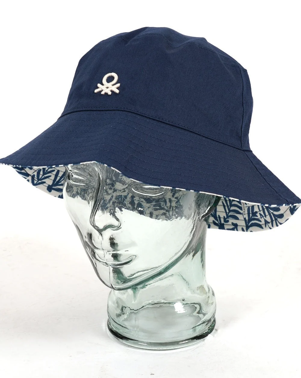 Benetton Reversible Bucket Hat Navy/Patterned