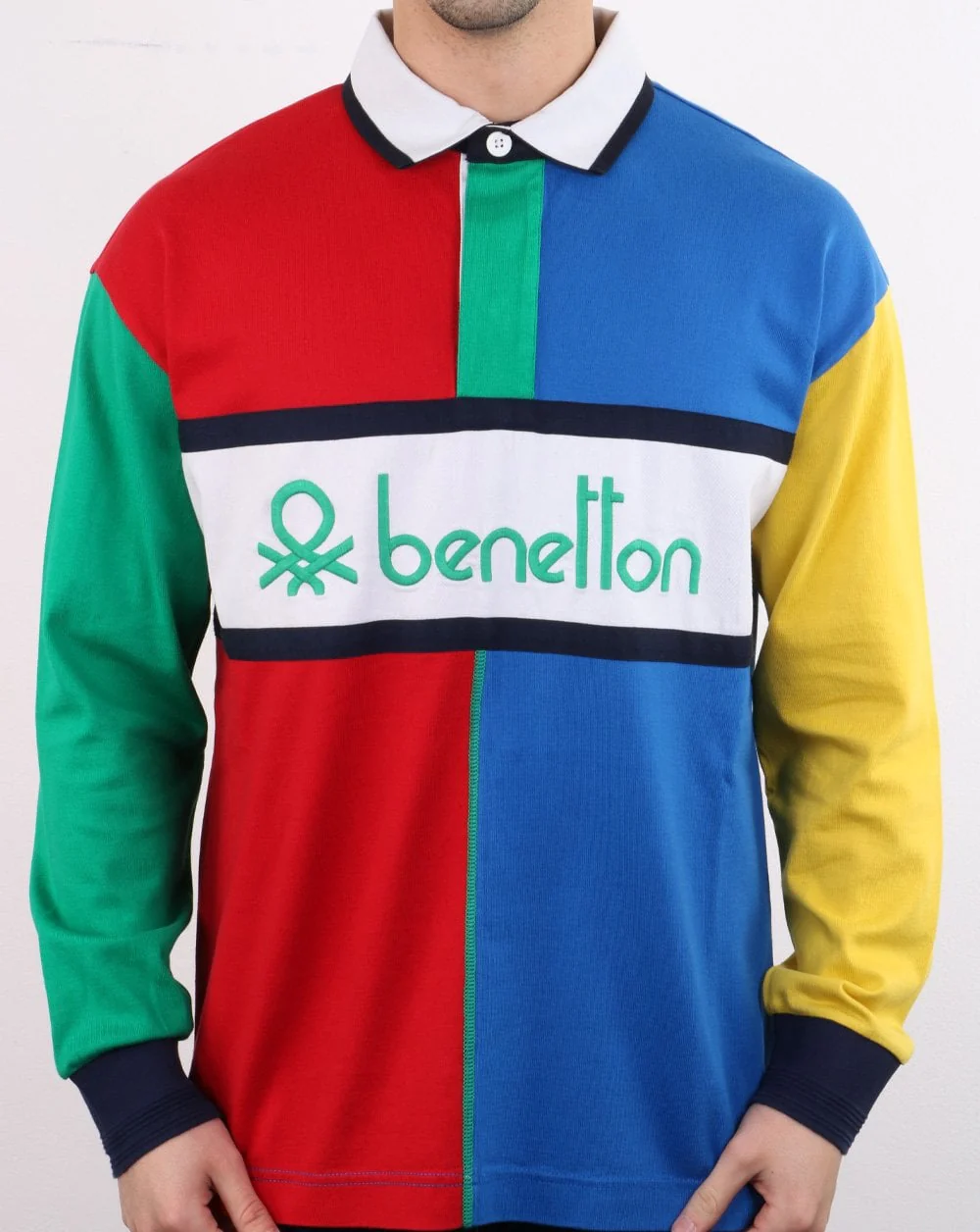 Benetton Rugby Shirt Multi - Image 4