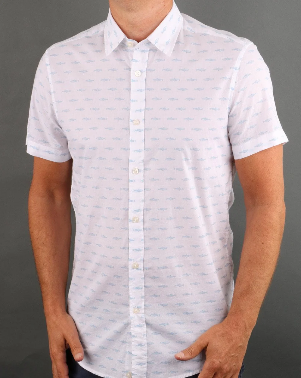 Benetton Short Sleeve Shirt White