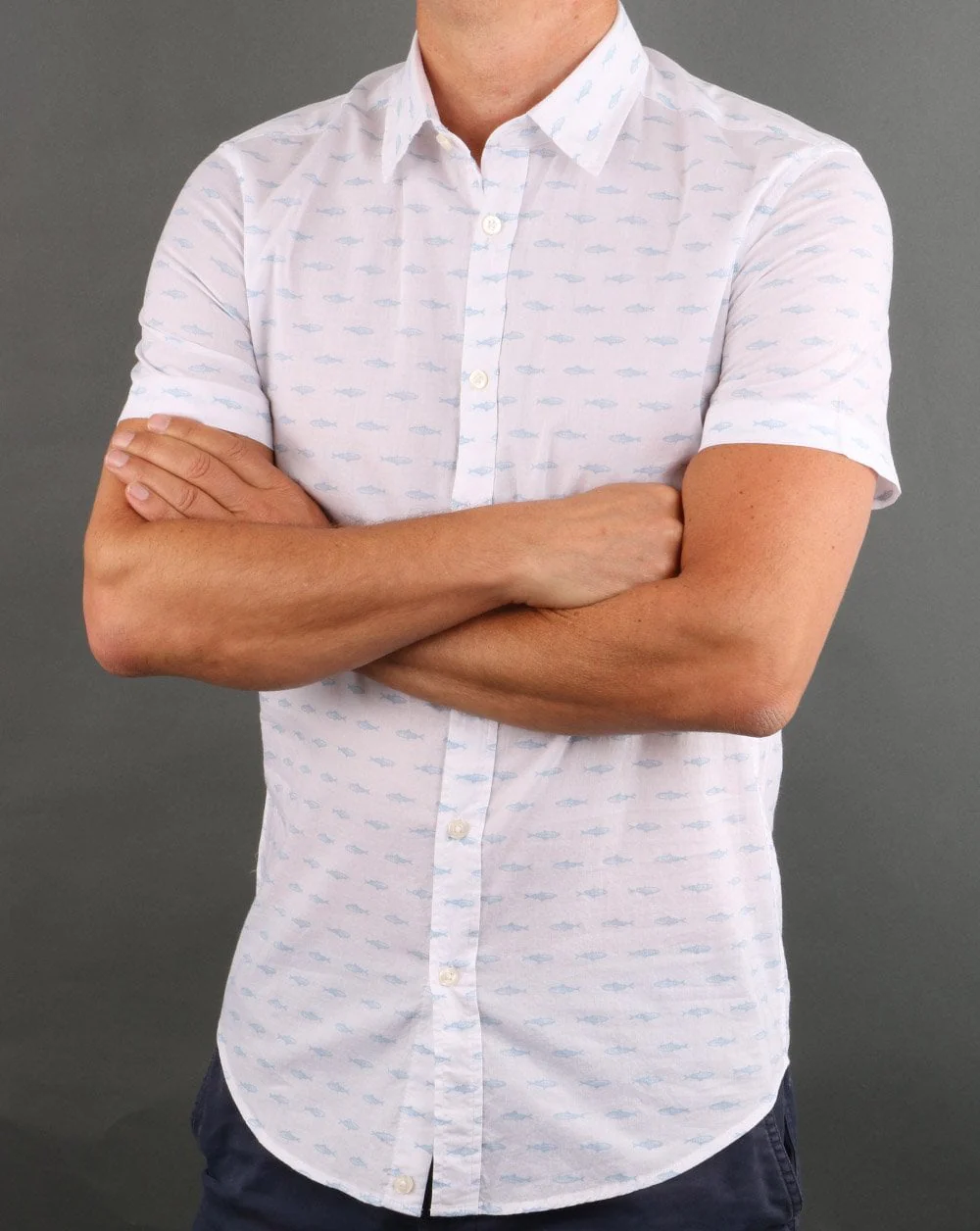 Benetton Short Sleeve Shirt White - Image 2