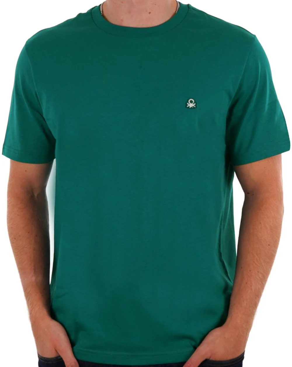Benetton Small Logo T-shirt Dark Green