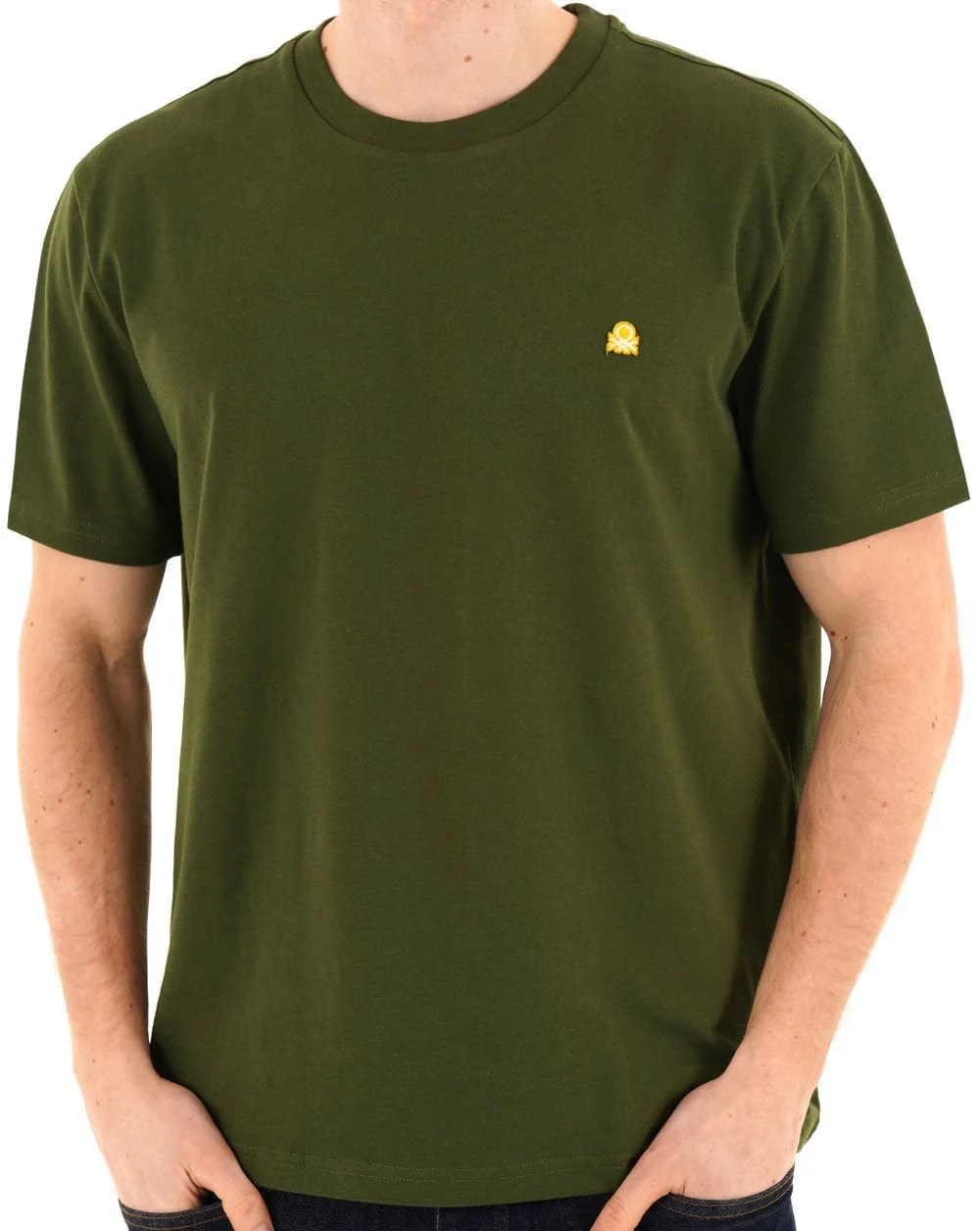 Benetton Small Logo T-shirt Dark Green