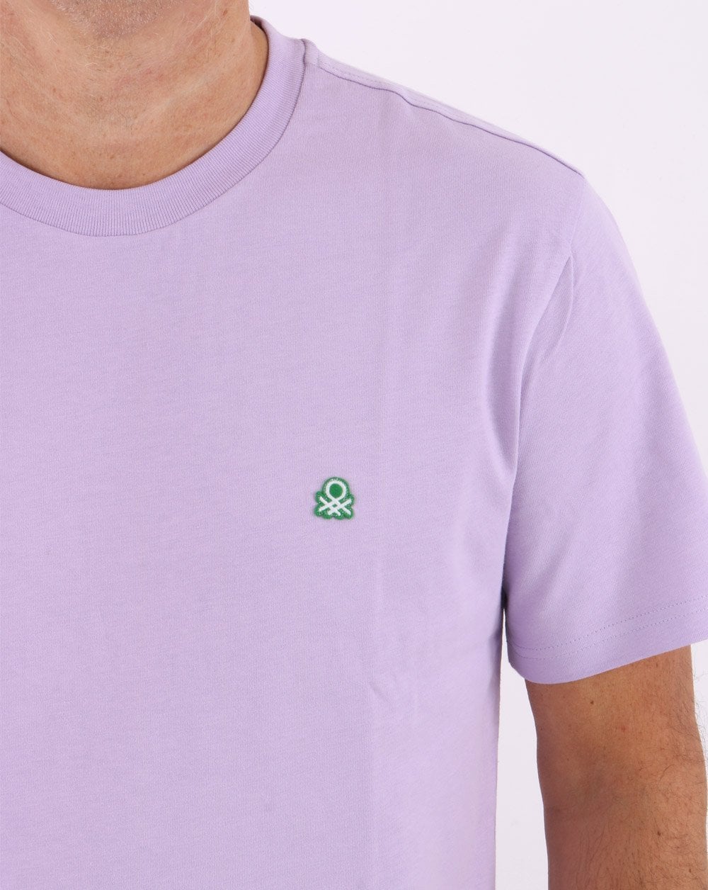 Benetton Small Logo T-shirt Lilac - Image 2