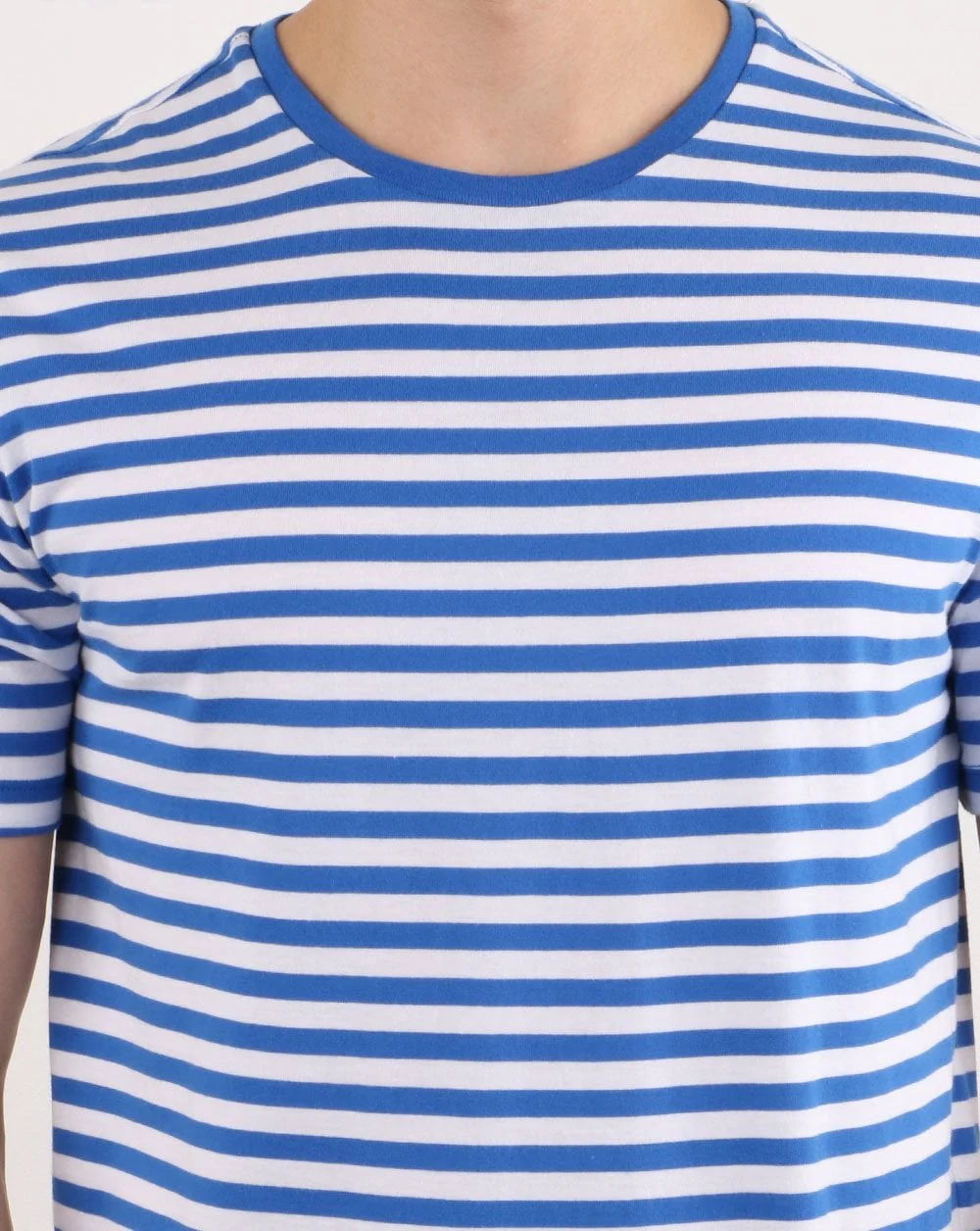 Benetton Stripe T-shirt Blue - Image 4