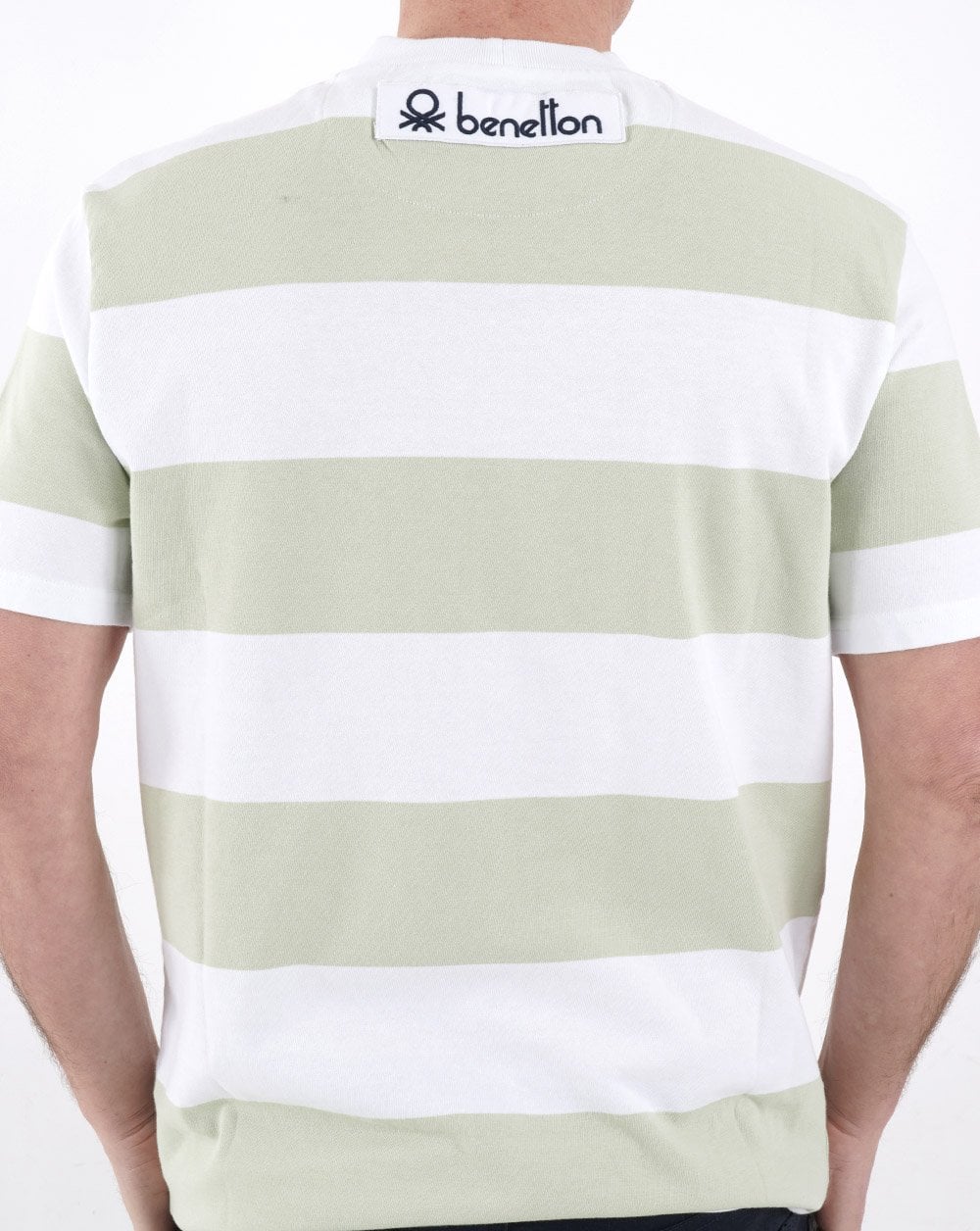 Benetton Stripe T-shirt Mint - Image 4