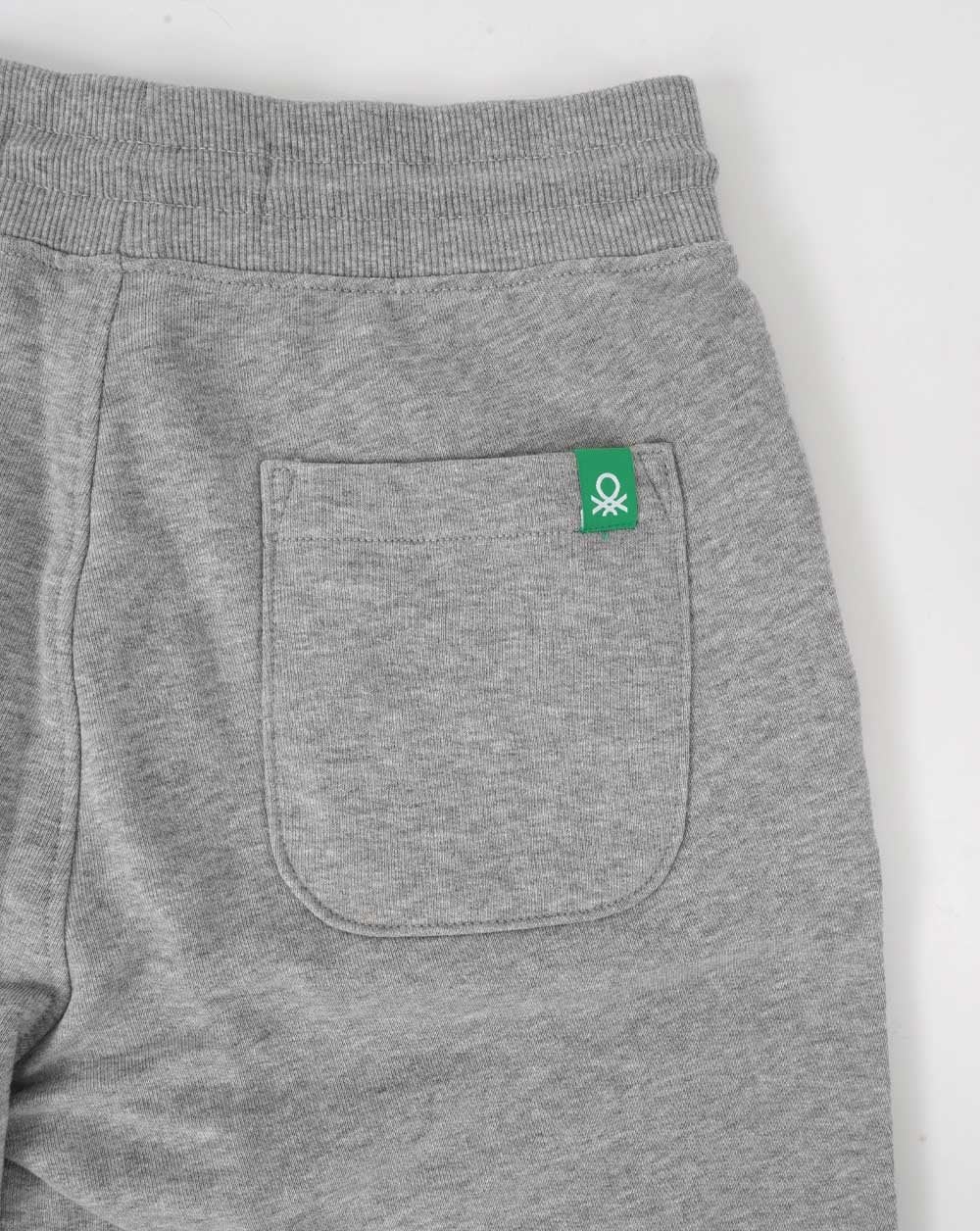 Benetton Sweat Short Grey Marl - Image 4