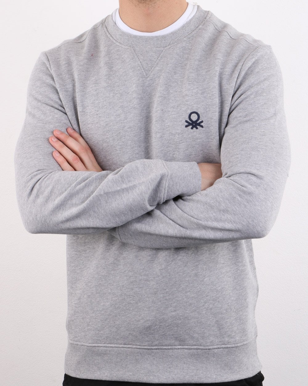 Benetton Sweatshirt Grey - Image 3