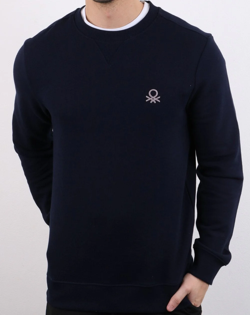 Benetton Sweatshirt Navy - Image 2