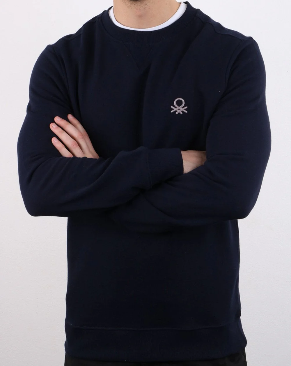 Benetton Sweatshirt Navy - Image 3