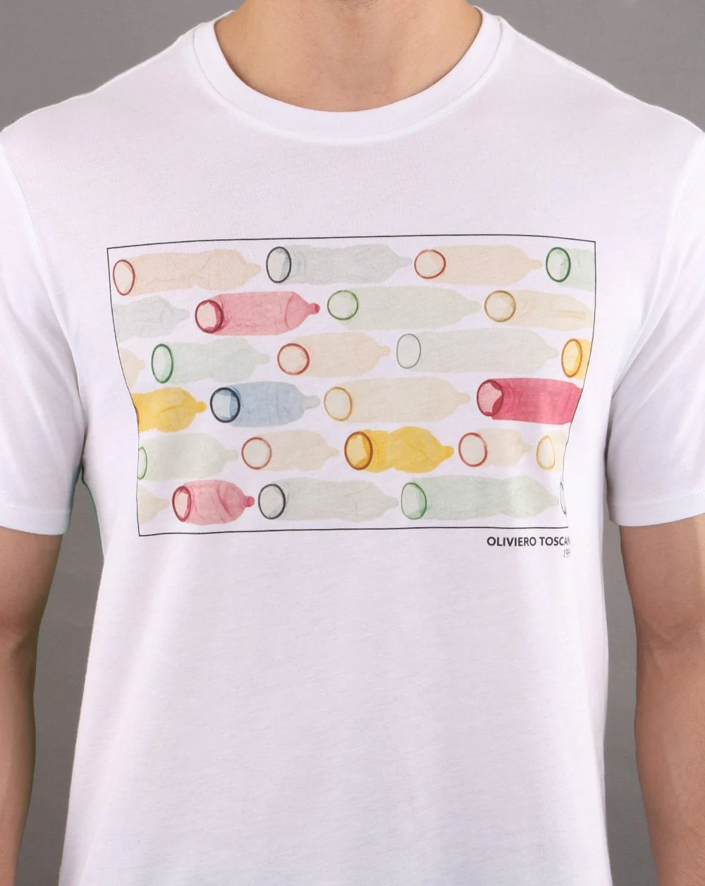 Benetton T-shirt Inconic image tee White/Multi - Image 4