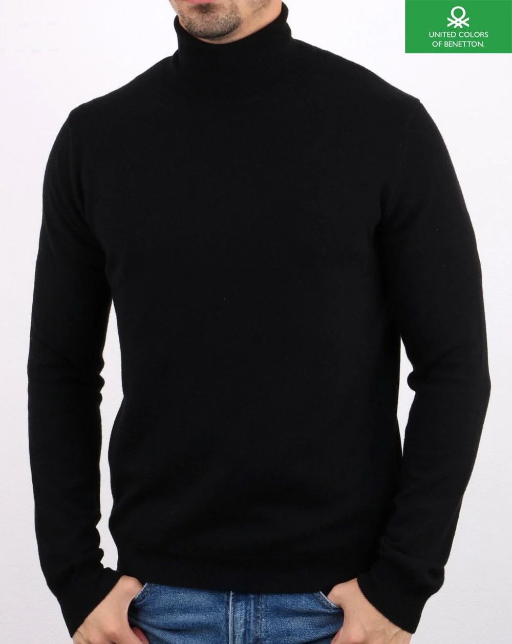 Benetton Turtle Neck Jumper Black