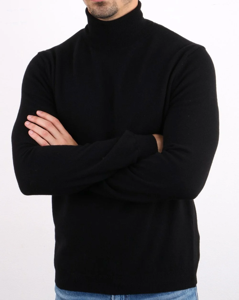 Benetton Turtle Neck Jumper Black - Image 2