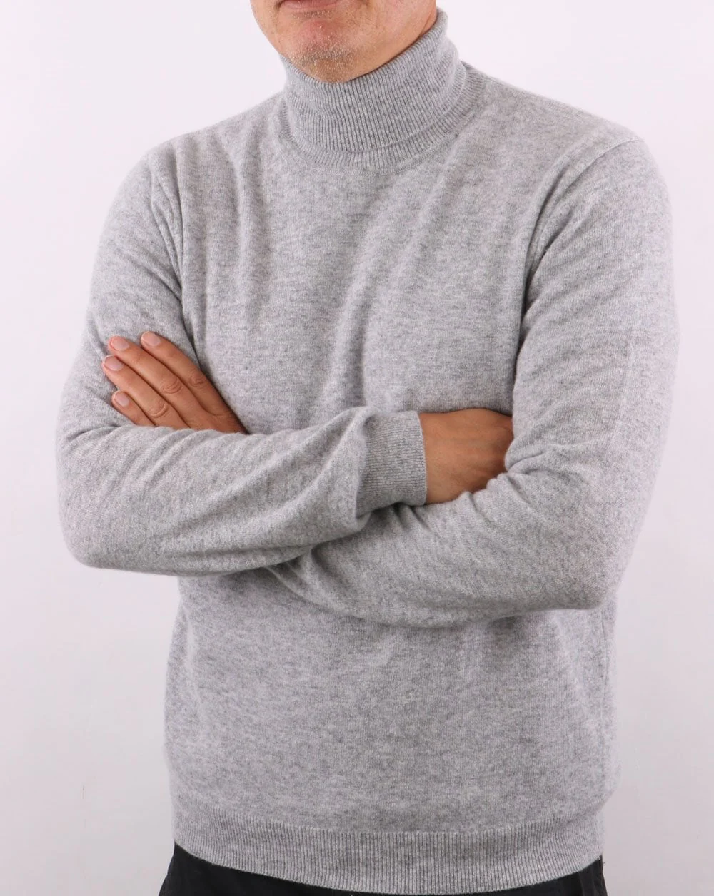 Benetton Turtle Neck Jumper Grey - Image 2