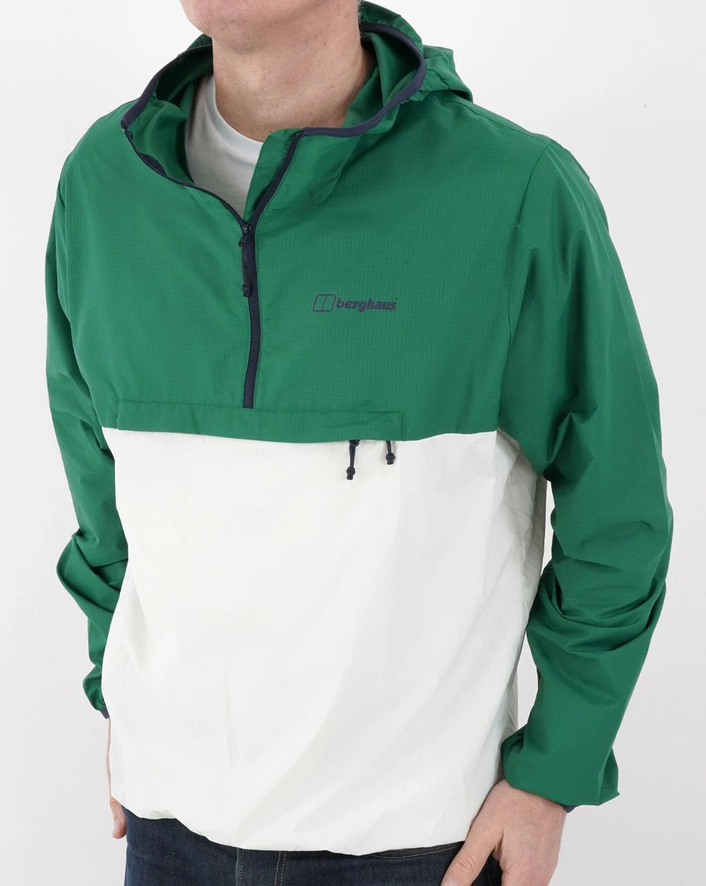 Berghaus Corbeck Wind Smock Green/ Light Grey - Image 3