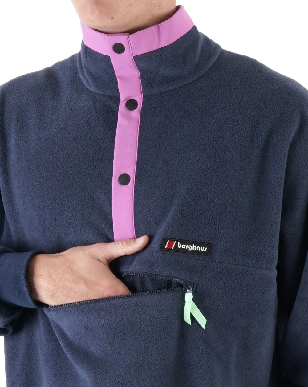 Berghaus Dean St. Polarplus Fleece Navy/Lilac - Image 3