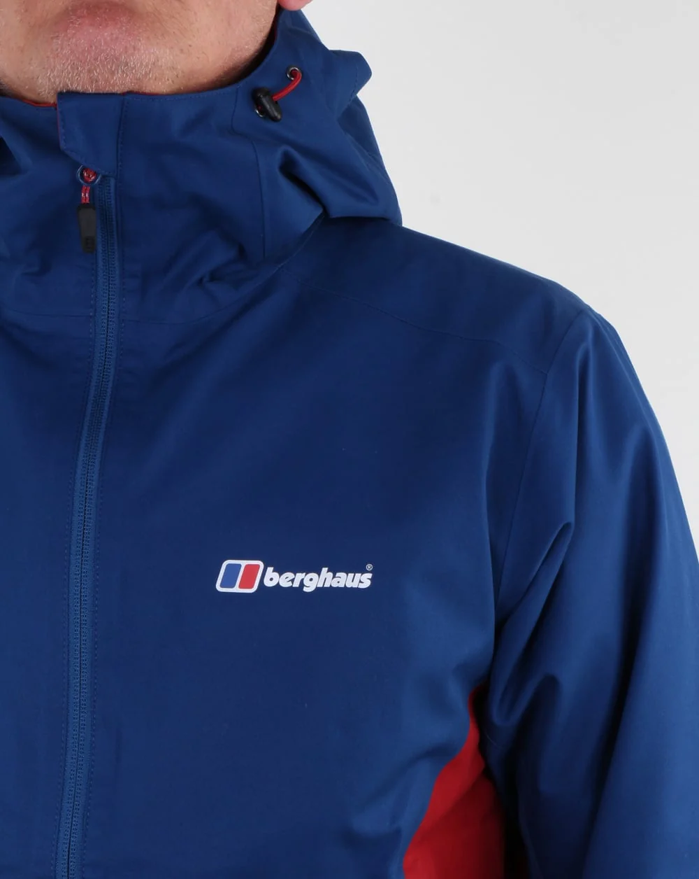 Berghaus Fellmaster Shell Jacket Red Dahlia/Deep Water Blue - Image 3