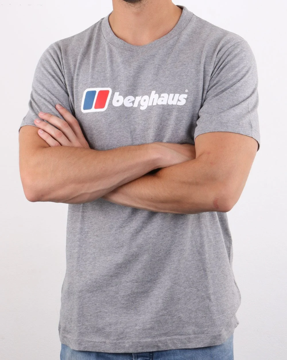 Berghaus Logo T Shirt Grey Marl - Image 2