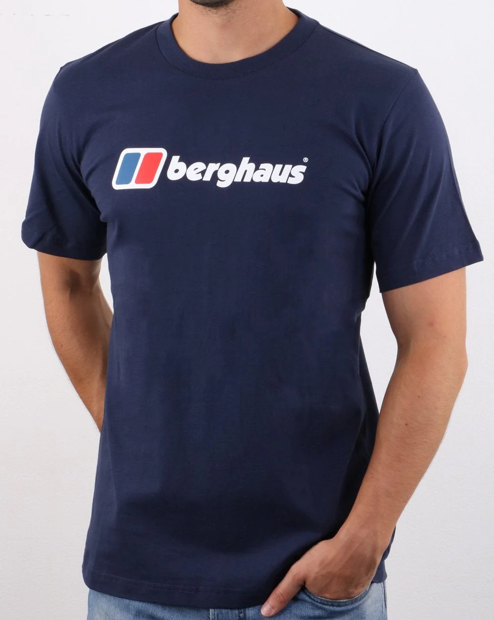 Berghaus Logo T Shirt Navy - Image 3