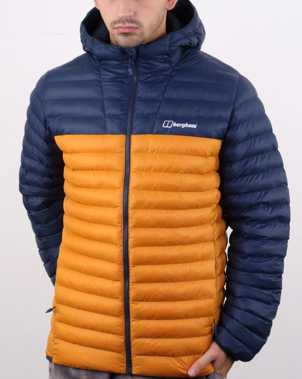Berghaus Vaskye Jacket Navy and Yellow - Image 2