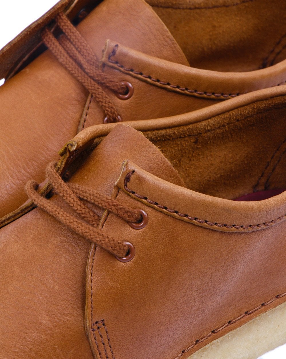 Clarks Originals Ashton Leather Shoes Cola - Image 4