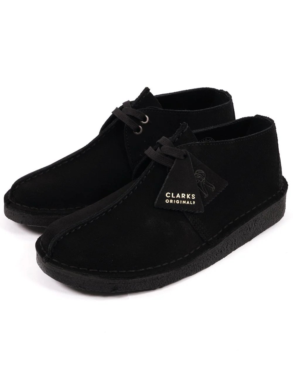 Clarks Originals Desert Trek Shoe Black Suede