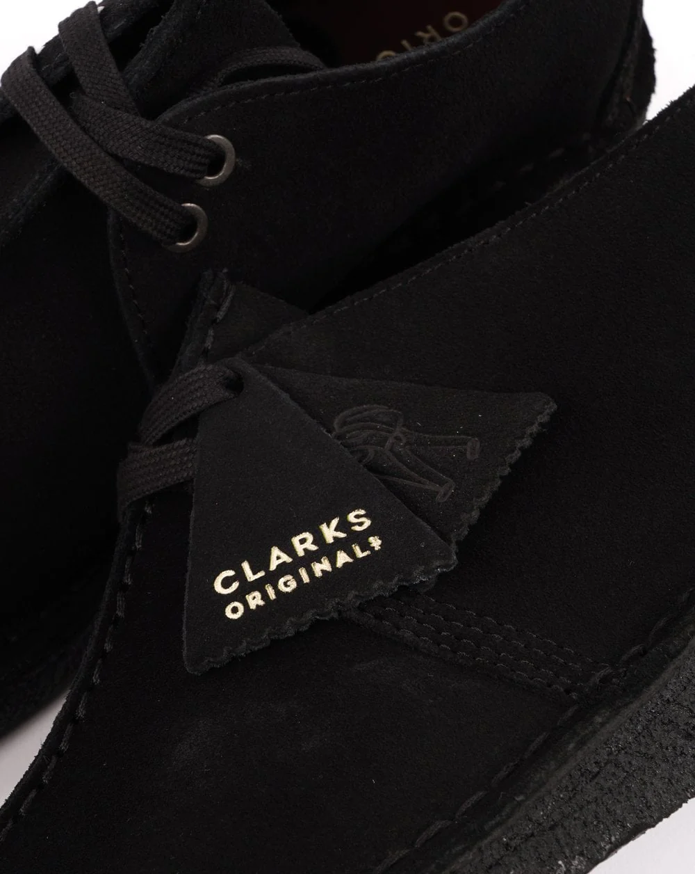 Clarks Originals Desert Trek Shoe Black Suede - Image 2
