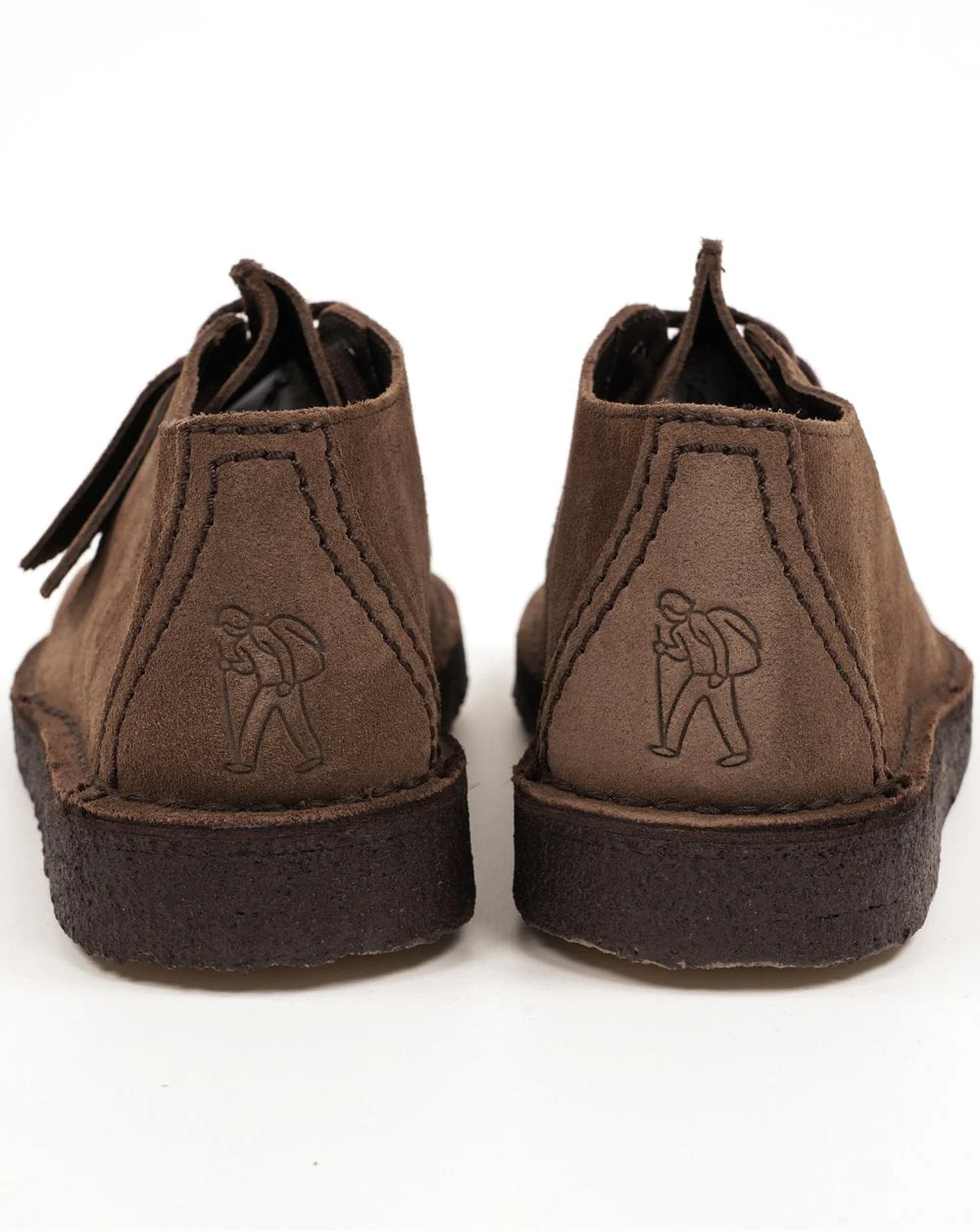Clarks Originals Desert Trek Shoes Brown Suede - Image 3