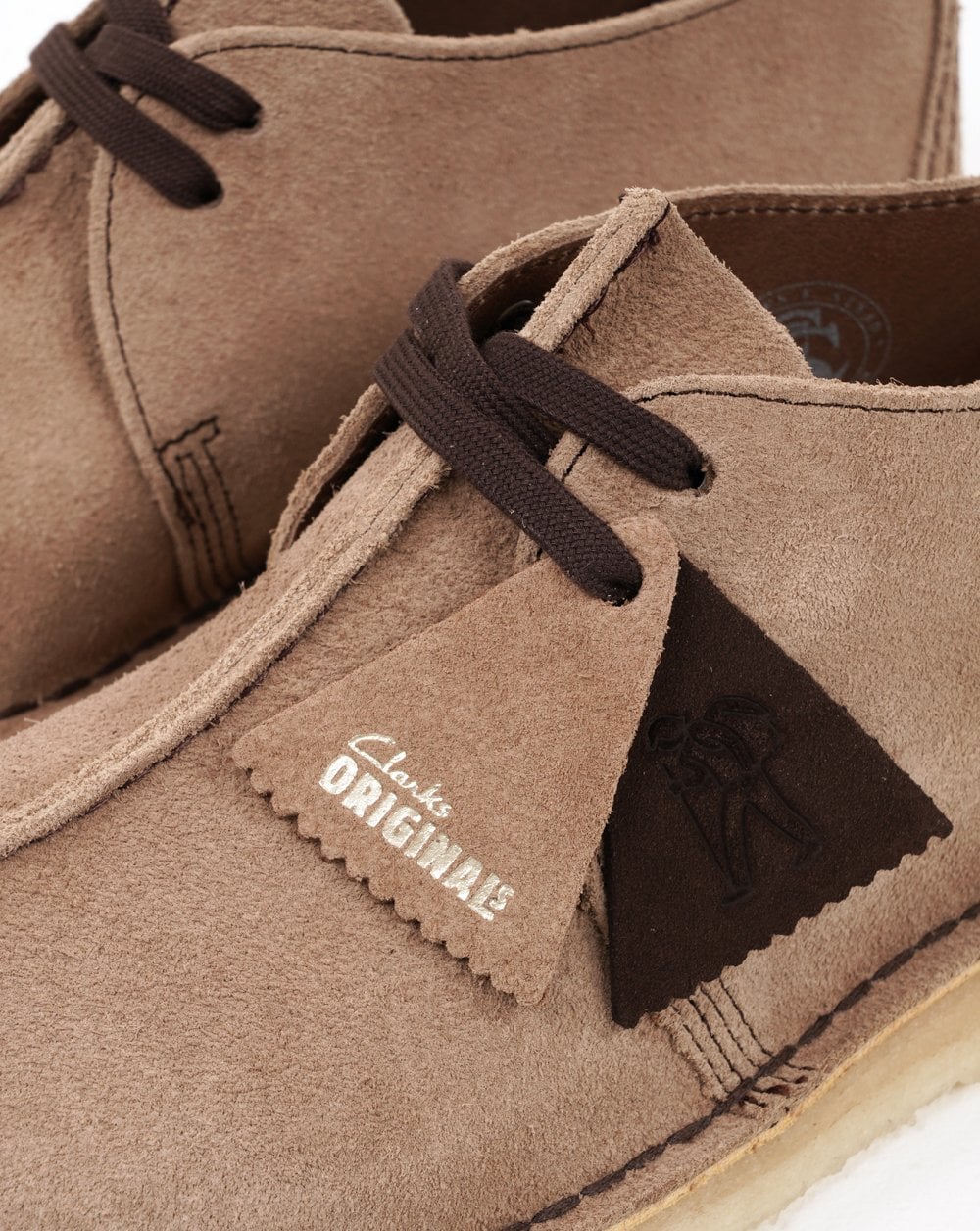 Clarks Originals Desert Trek Shoes Wolf Grey Suede - Image 2