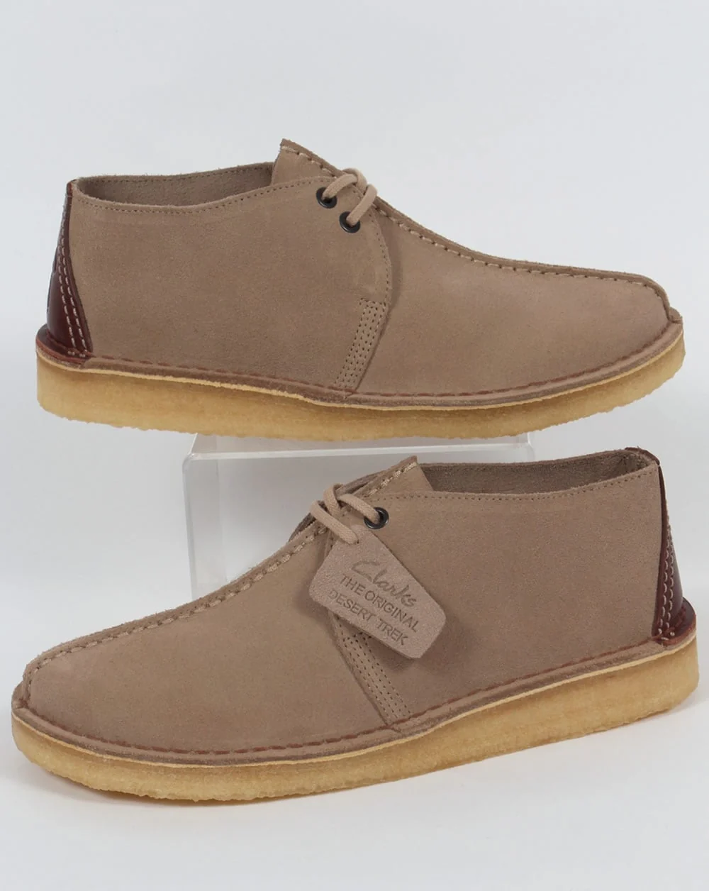 Clarks Originals Desert Trek Suede Shoes Sand