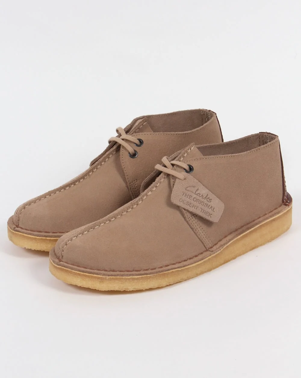 Clarks Originals Desert Trek Suede Shoes Sand - Image 3