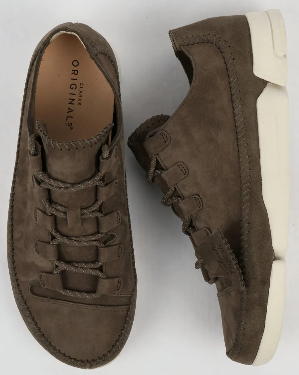 Clarks Originals Trigenic Flex 2 Grey Nubuck - Image 2