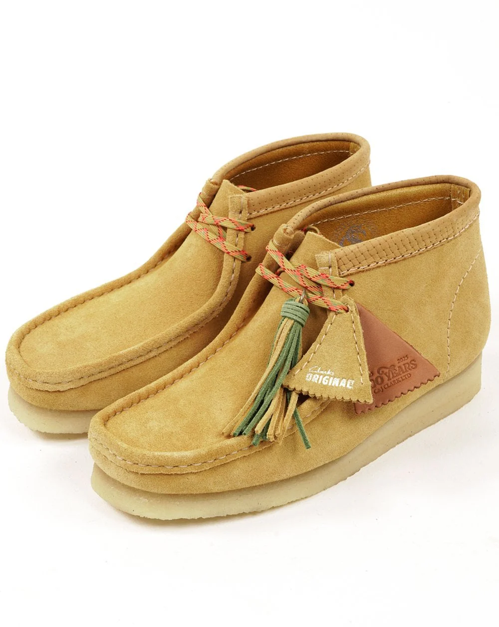 Clarks Originals Wallabee Boots Golden Tan Suede
