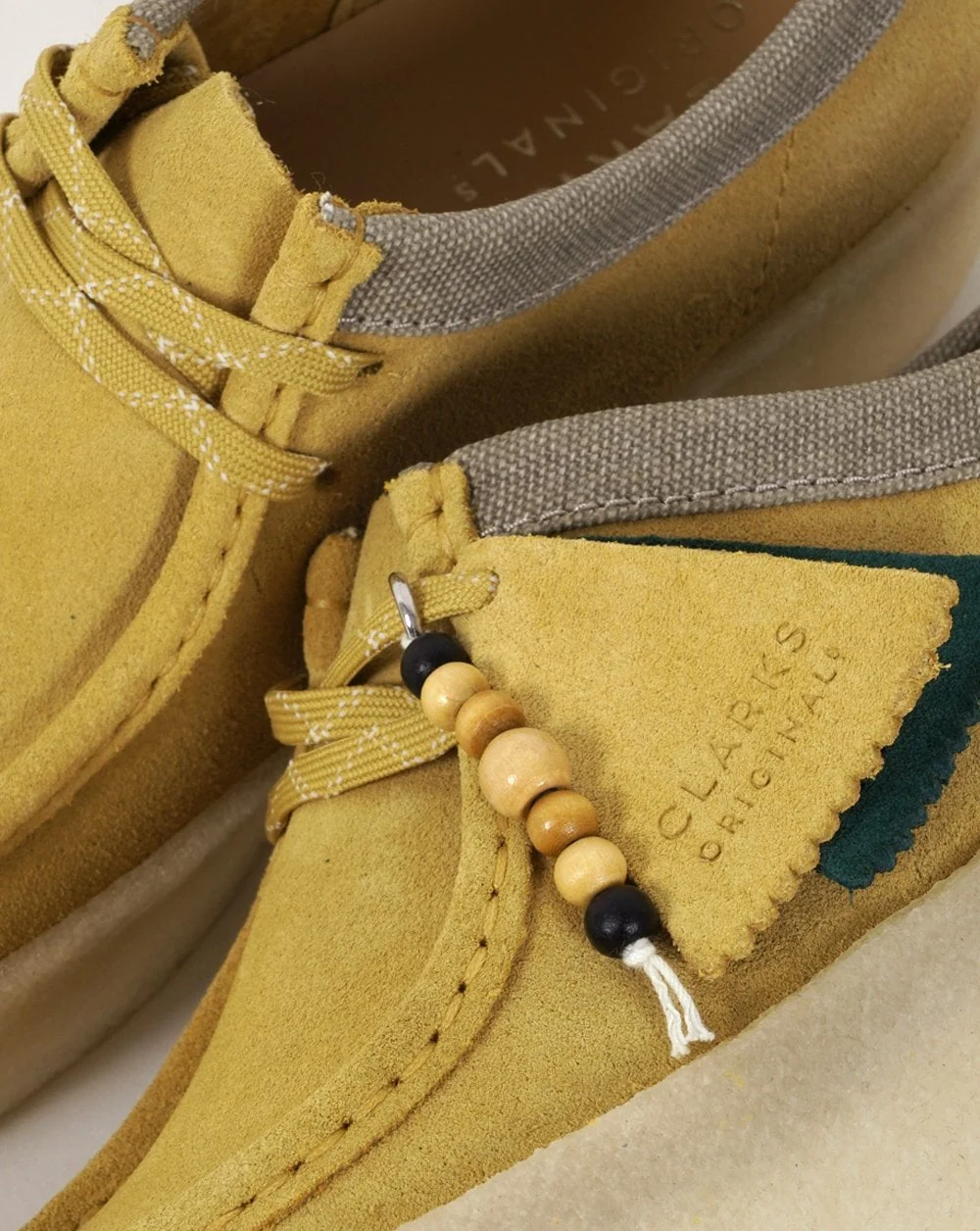 Clarks Originals Wallabee Cup Shoe Amber Gold - Image 2